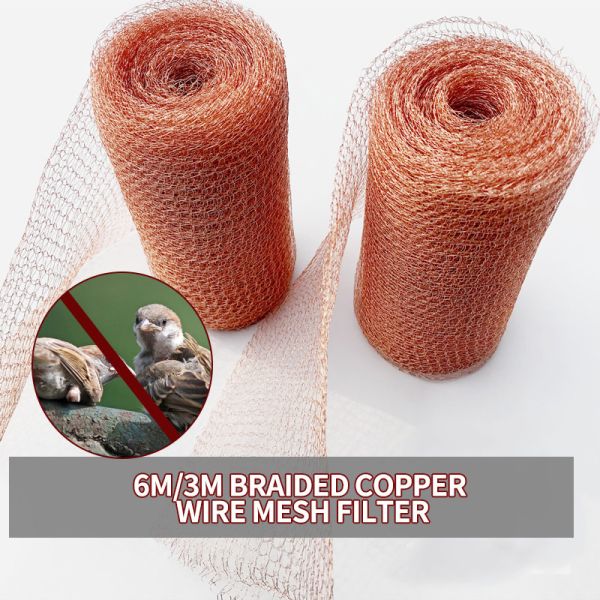 40 Density Copper Wire Braided Mesh Roll 0.17mm Monofilament Diameter 100% Pure Copper