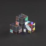 Sapphire Quartz 25x25x25mm Mini Optical Lens Design