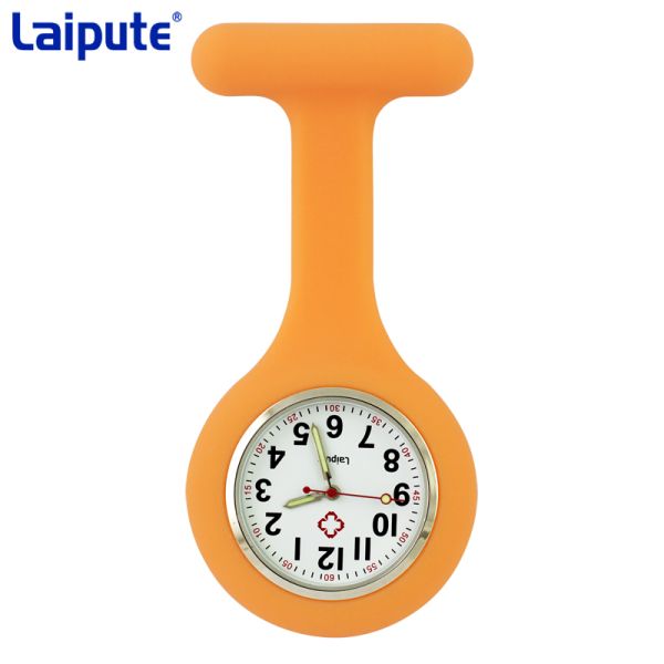 Silicone Nurse Watches Clip On Wearproof Agingproof With 28mm Embedded Dial