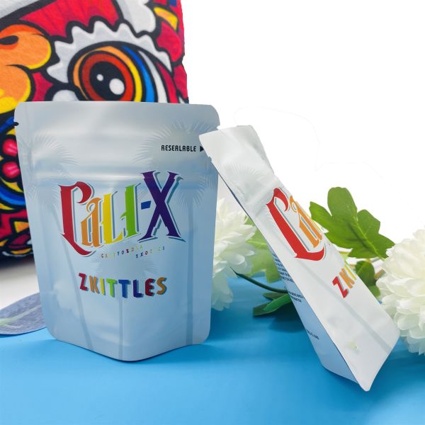 VMPET 120 Microns Mylar ziplockk Bag Cali X Zkittlez Doypack Pound Mylar Bag