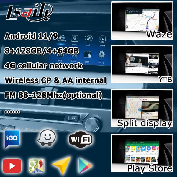 10.25 Inches Lexus Android Screen with Carplay ANdroid Auto Lsailt For RX350 RX450h