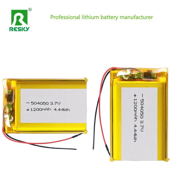 Lithium Ion Rechargeable Batteries 504050 3.7v 1200mAh 4.44wh Lithium Battery Pack For Smart Bracelets