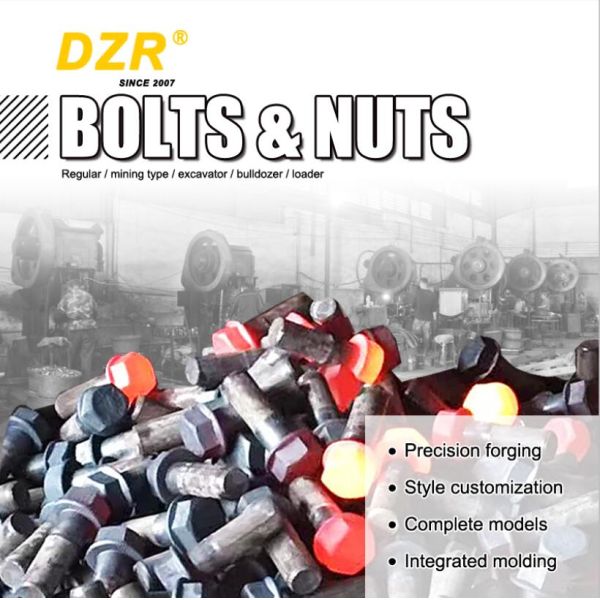 Grade 12.9 Excavator and Bulldozer Sprocket Segment Bolt Nut from Manufacturing Plant