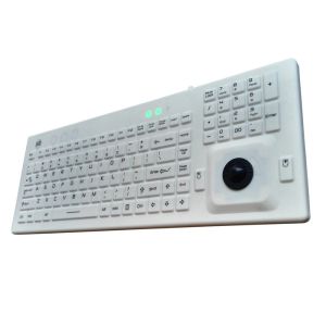 107keys IP68 Wet Proof Industrial Pc Keyboard With Trackball