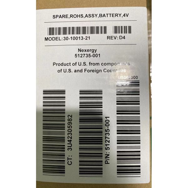 512735-001 AD626B 4V 13.5Ahr EVA 4000 6000 8000 Cache Battery