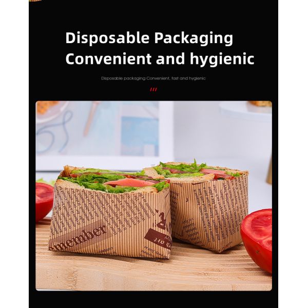 Disposable Oil Resistant Greaseproof Burger Paper For Cooking Baking Food Packaging