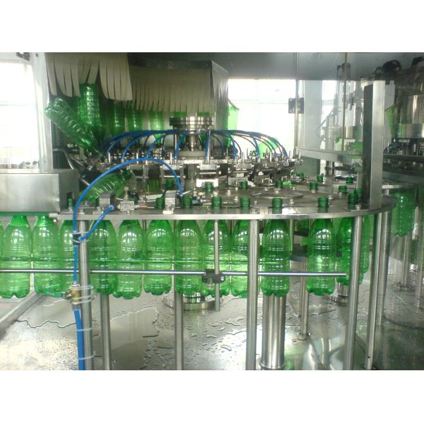 Automatic Glass Bottle Sparkling Water / Soft Drink Filling Machine For PET Bottle
