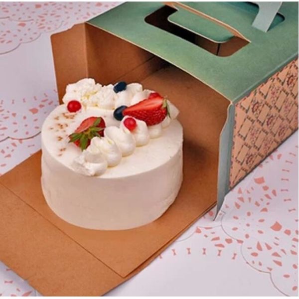 Cheap Custom Cupcake Handle Box Cake Boxes Wholesale,Take Away Birthday Cake Boxes Cardboard Boxes Cake Boxes bagplastic