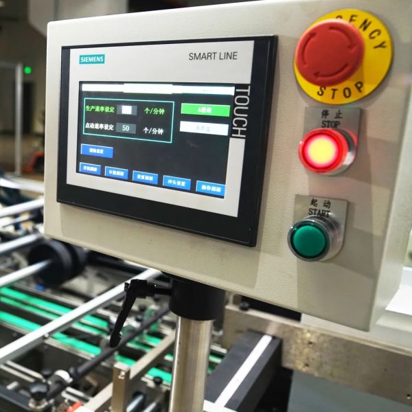 4 Corners Paper Box Folder Gluer With Crash Lock Bottom