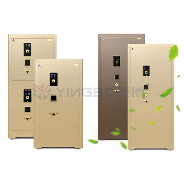H1580mm Fingerprint Safe Box With Patented Double Rows Bolts And Zinc Alloy Handle