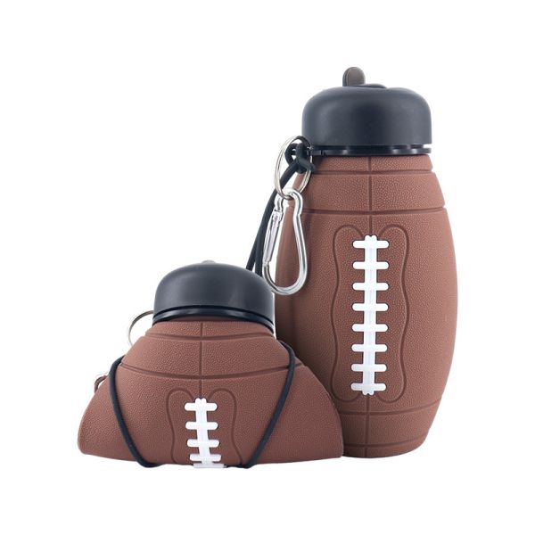 Silicone Collapsible Water Bottles Pop Its Water Bottle For Toddlers Camping Cup With Carabiner