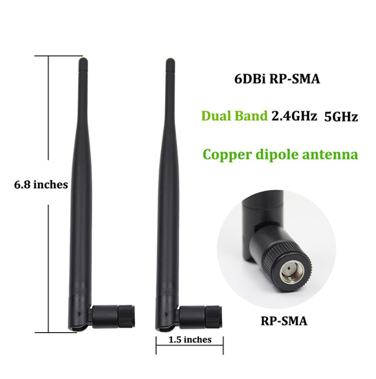 2.4G 5Dbi Folded Dipole Omni Directional Router Wifi Antenna with SMA-Male Connector