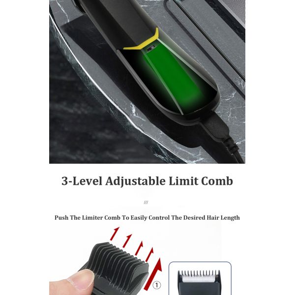 Electric Groin Hair Trimmer IPX4 Waterproof Body Replaceable Ceramic Blade Heads Hair Clipper