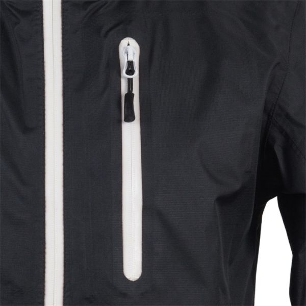 100% Polyester Men'S Waterproof Work Rain Jacket Multi Pockets Lightweight Outdoor