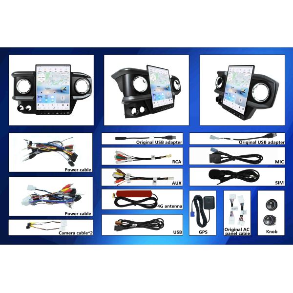 VIKNAV 13.6 " Car radio For Toyota Tacoma 2016-2023 Android Auto Carplay