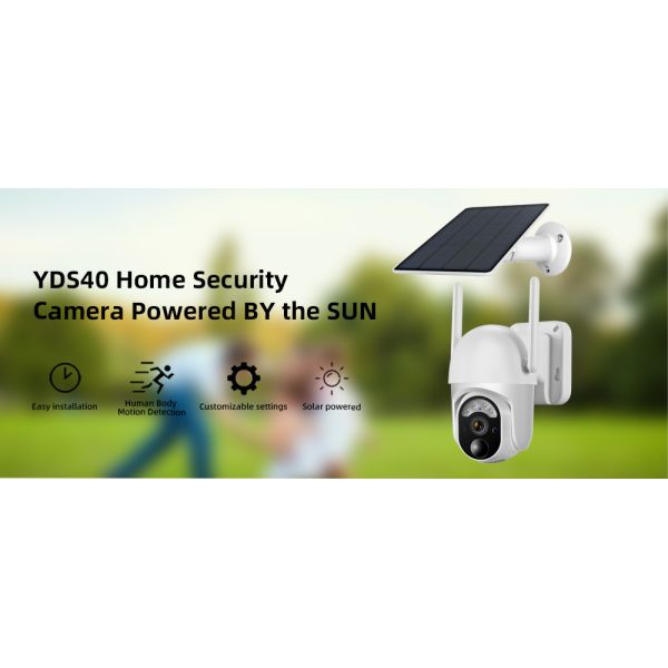 Rechargeable 2K Solar WiFi Camera 128G Memory Cloud Light Two Way Talk Wireless