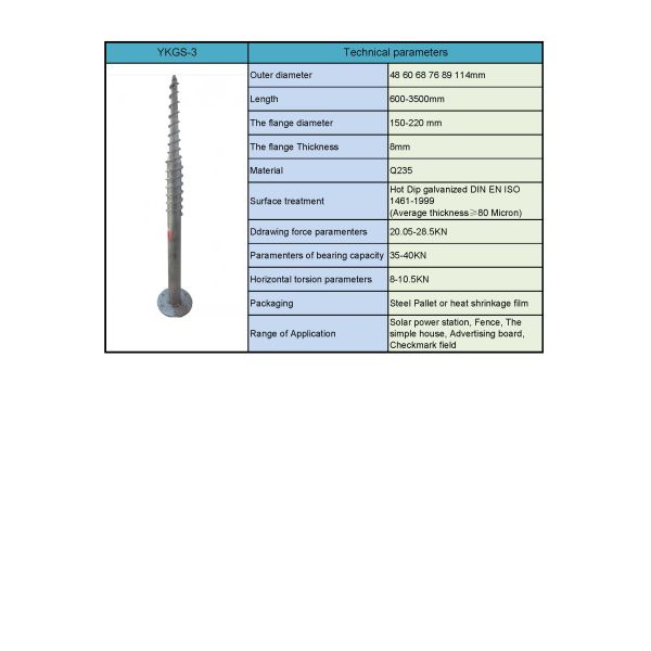 Hot Dip galvanized Ground Screw Pole Anchor
