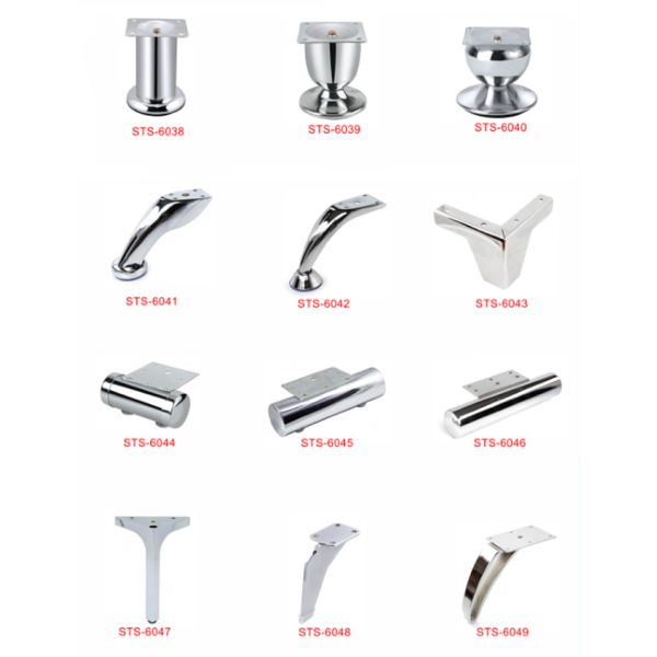 Discounted Delivery 0.25 Kg Each Sofa Metal Flower Legs Furniture Golden Metal Legs For Furniture