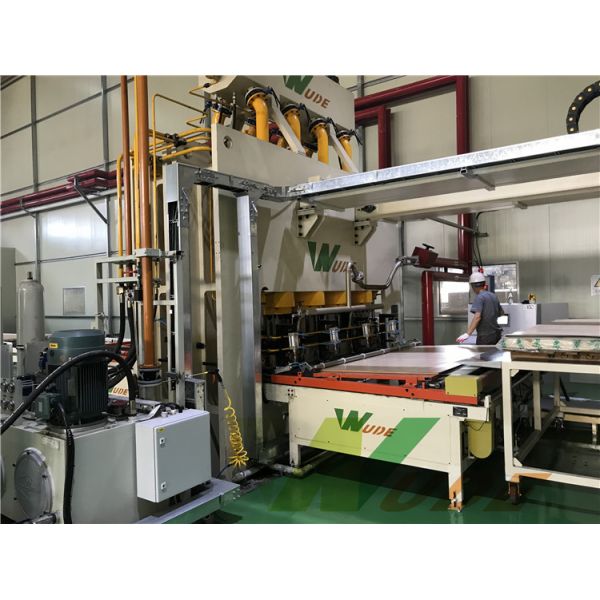 HDF Board Short Cycle Laminating Hot Press , Melamine Paper Laminating Machine