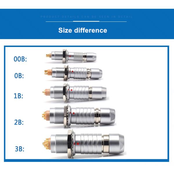 Lemo Circular Cable Connector PHG Free Socket 0B 1B 2B 3B 4B 2-32pin