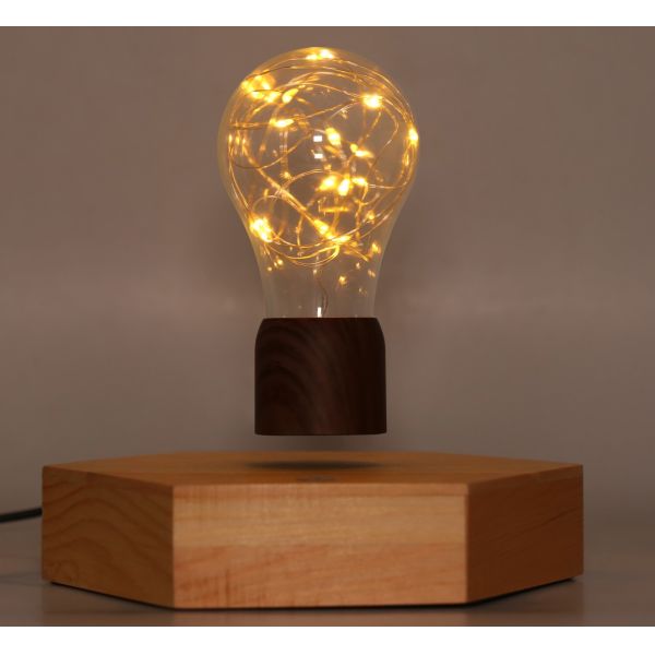 octagon levitation lamp ,magnetic floating led bulb light,flying night light