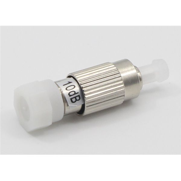 Female To Male Fiber Optic Attenuator , FC PC 10dB Plug - In Fixed Optical Attenuator