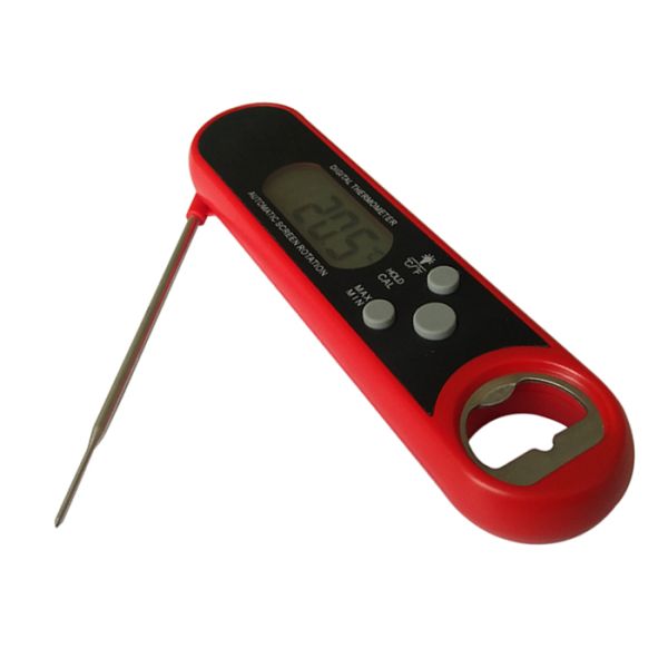 Auto Rotation Display Instant Meat Thermometer , Instant Read Digital Thermometer
