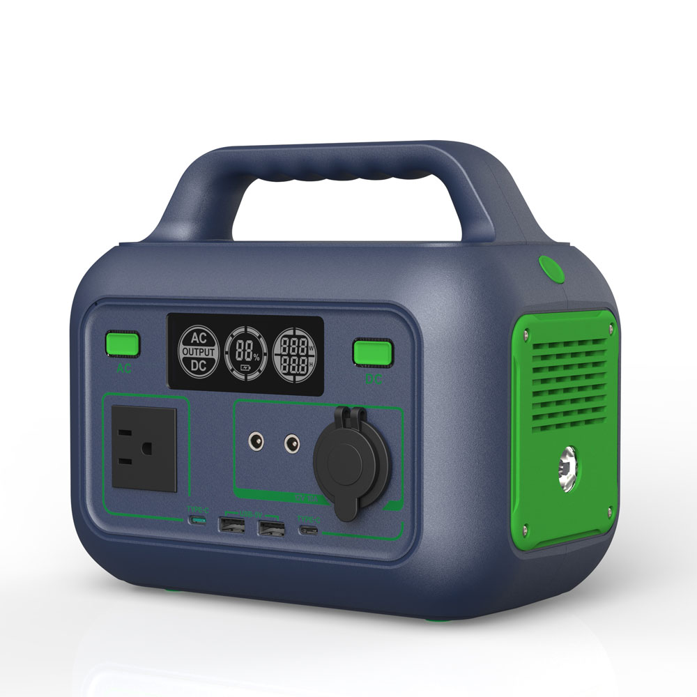 Camping Battery Lithium Solar Power Station Outdoor Type C Input PD60W 300W