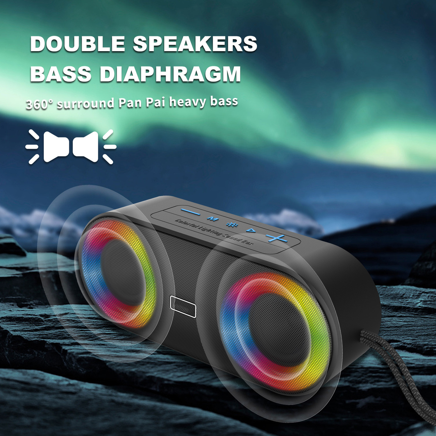 Mini IP67 Waterproof Speaker , 5W Bluetooth Speaker ABS Silicone Material