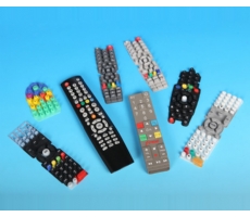 silicone rubber remote control keypads black, white and other colors, Silicone rubber material 20-90shoreA