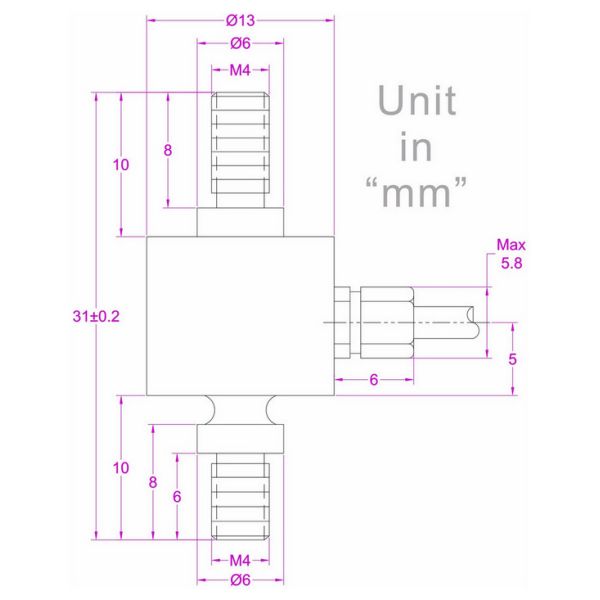 tension and compression force measurement 100N