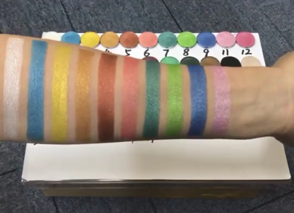 ODM Pressed Glitter Singles Highly Pigmented Eyeshadow For Dark Skin