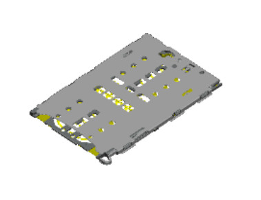 Copper Alloy Electronic Components Connectors Jack T Flash Card Connector