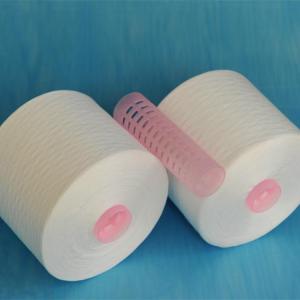 China 21s Recycled Polyester Spun Yarn , ISO9001 Sustainable Textured Polyester Thread wholesale