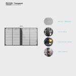 1000x1000mm Transparent Display Panel High Durability Excellent Display Effect