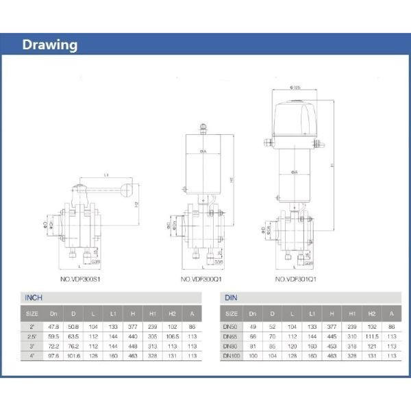 FDA Stainless steel 6 inch pneumatic butterfly valve sanitary grade for fluid control