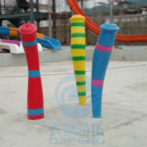 Adventure Park Rain Splash Pad Toys Fiberglass Column Fountain Spray Set