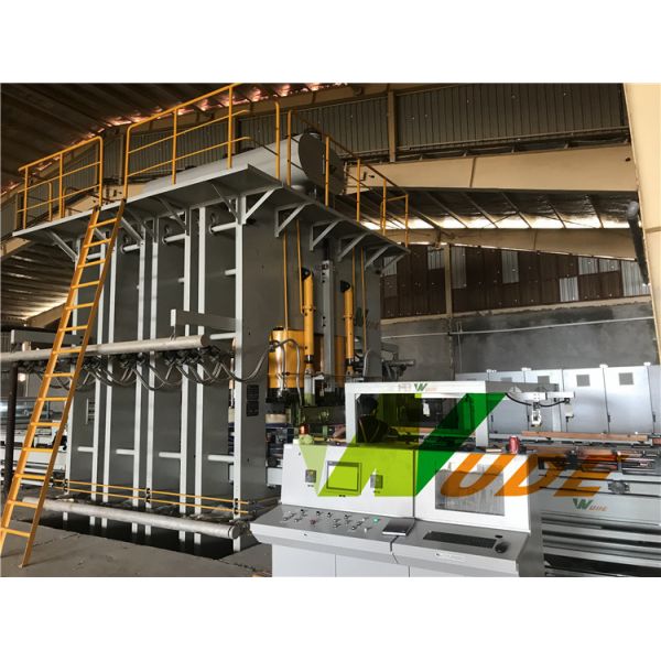 Synchronous Short Cycle Melamine Press Machine , Laminate Flooring Production Line