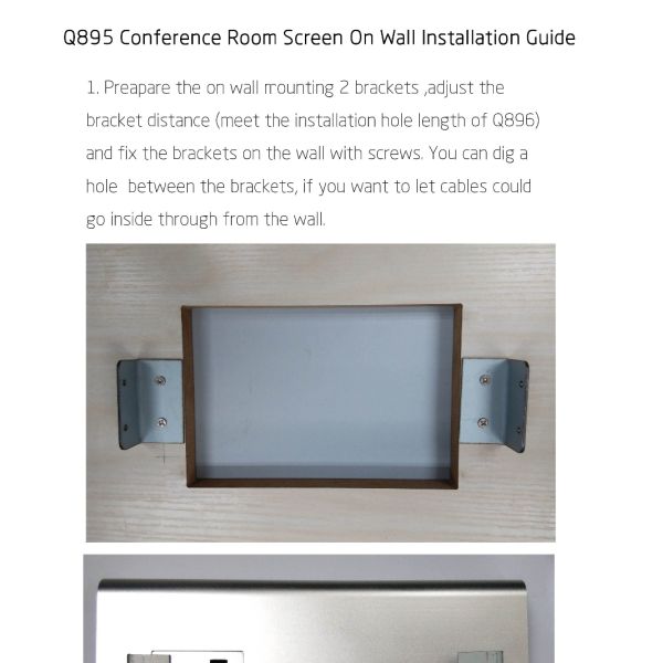 Wall Surface Mount 7 Inch No Buttons Android Touch Panel POE