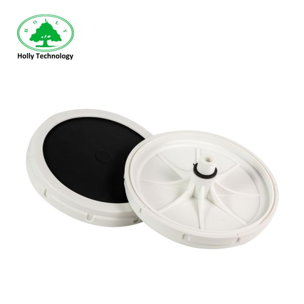 Black Nano Bubble Diffuser , Membrane Disc Diffuser For Fish Aquaculture Water Treatment