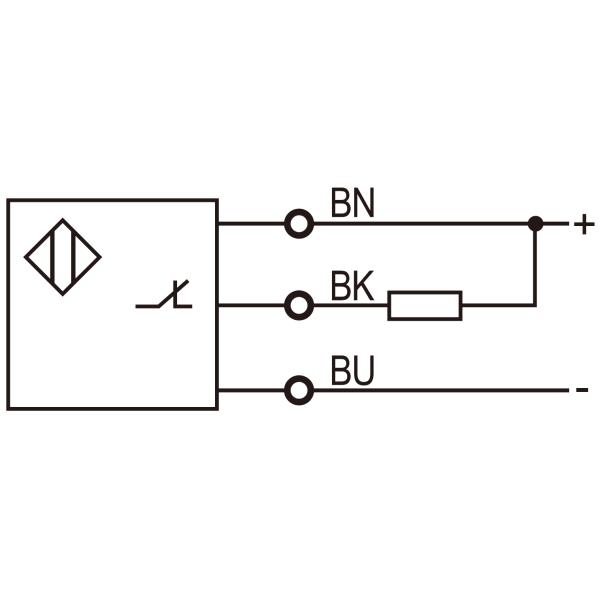 Cylindrical M8 Inductive Sensor NPN NC 10-30VDC 3mm Sensing Range LED Display