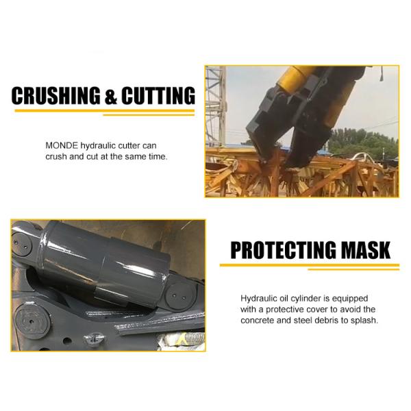 Excavator Mounted Hydraulic Pile Driver Hydraulic Vibro Hammer Sheet Pile Driving For Doosan