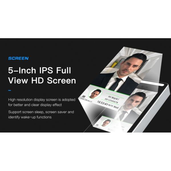 5 inch Dynamic Face Recognition Time Attendance Access Controller Linux 2024 new