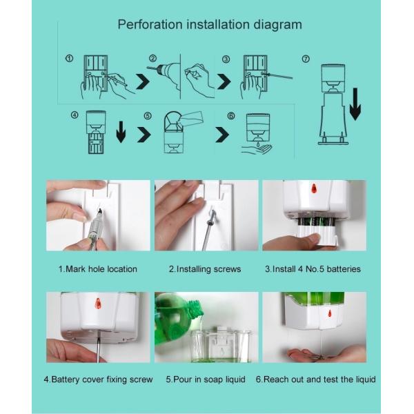 Hot sale Wall Mounted plastic Luxury Foam Soap Dispenser Touchless Hand Dispenser For Public Use