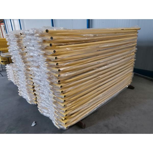 8.5 Ft Hot Dipped Queue Steel Crowd Control Barrier Fence With Flat Bases