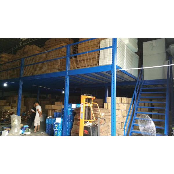 SGS Storage Mezzanine Platforms 2500KG Platform Steel Structure For Bicycle