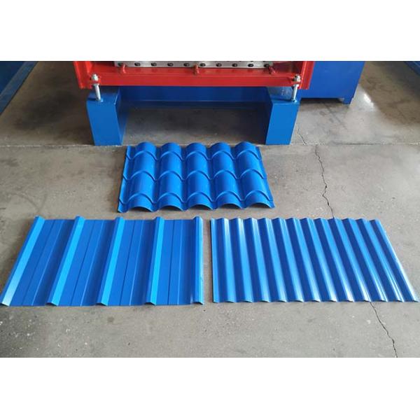Building Roofing Panel Glazed Tile Three Layer Roll Forming Machine Steel Panel