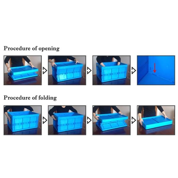 600x400x175 small foldable plastic storage boxes collapsible bins