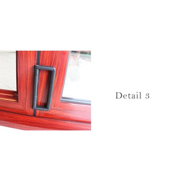Large Opening Double Glazed Folding Door Wood Color Aluminium Frame Bifold Doors