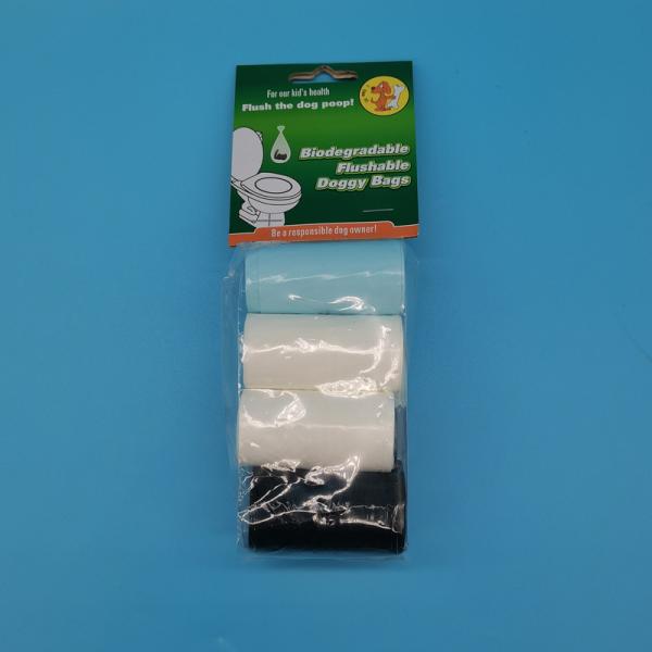 Customized Black Corn Starch Fully Compostable Disposable Pet Biodegradable Dog Poop Bag